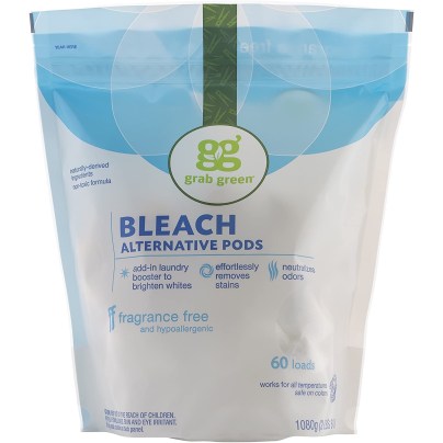 The Best Laundry Whitener Option: Grab Green Natural Bleach Alternative Pods