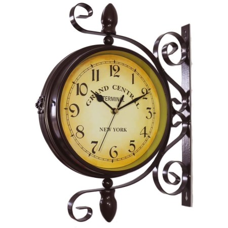 WOOCH Wrought Iron Antique-Look Round Wall Clock