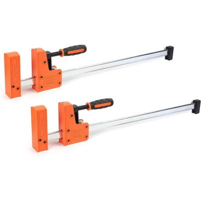 Two Jorgensen parallel clamps on a white background