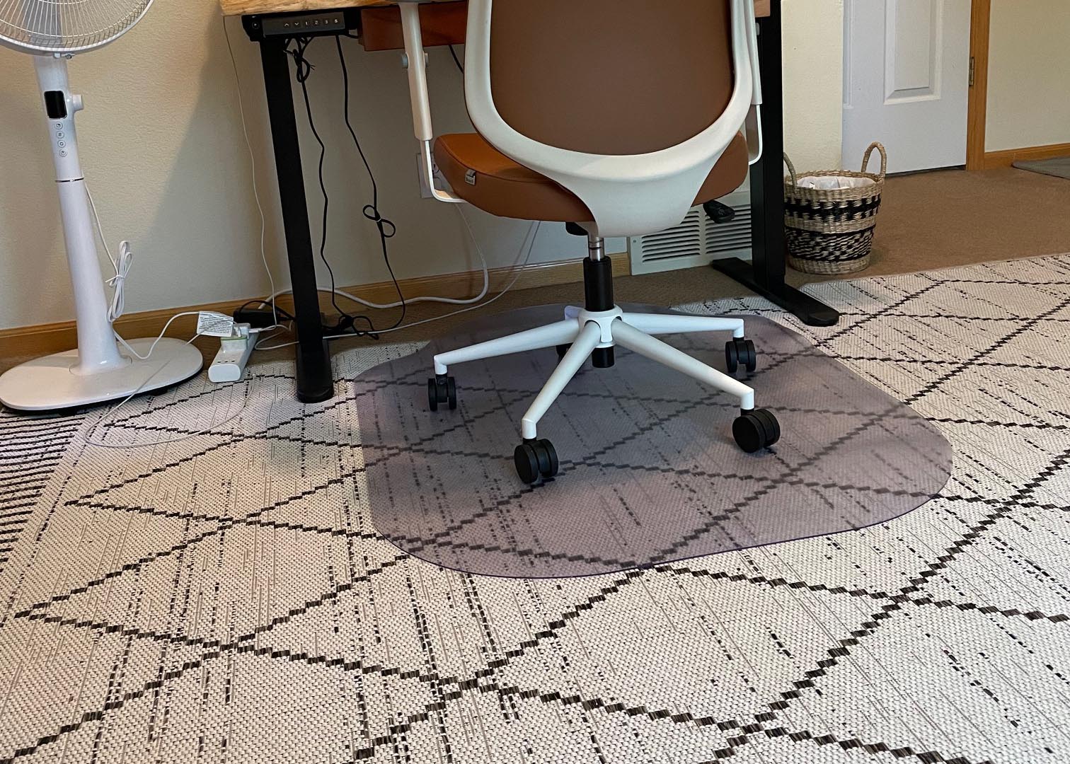 Evolve Clear Office Chair Mat With Rounded Corners