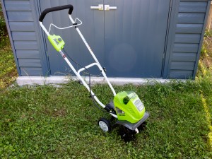 Greenworks 40V Battery Powered Cultivator - compact battery-powered cultivator.