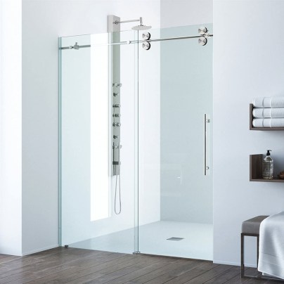The Best Frameless Shower Doors Option: Vigo Elan Adjustable Frameless Sliding Shower Door