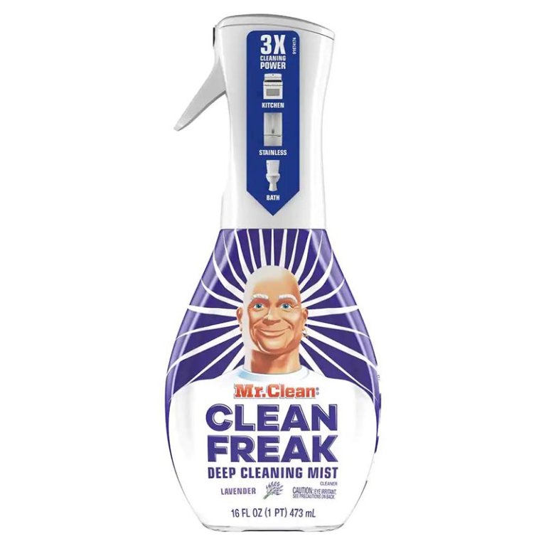  Mr. Clean Clean Freak Deep Cleaning Mist bottle on a white background