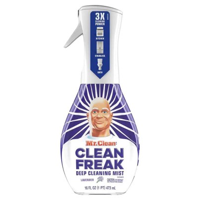 Mr. Clean Clean Freak Deep Cleaning Mist bottle on a white background