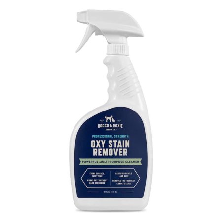  Rocco & Roxie Oxy Stain Remover spray bottle on white background