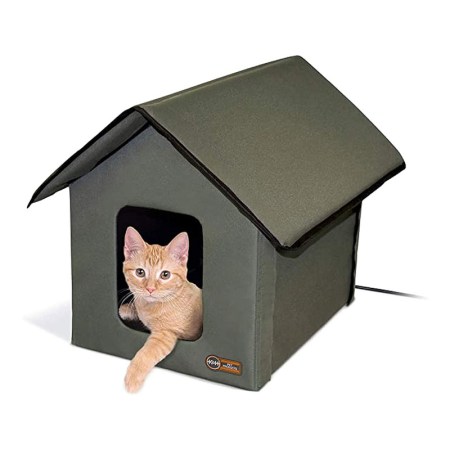Ku0026H Pet Products Outdoor Heated Kitty House