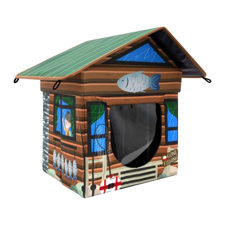 Kitty City Outdoor Cabin Cat House, Water Resistant