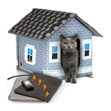 PETYELLA Heated cat Houses for Outdoor Cats in Winter
