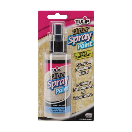  The Best Fabric Spray Paint Options: TULIP Glitter Spray Paint- Glistening Gold