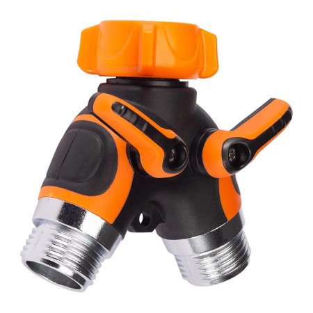  The Best Garden Hose Splitter Option Giraffe Tools Garden 2-Way Hose Splitter