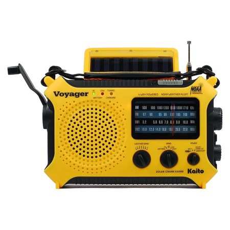Kaito KA500 AM FM Shortwave Solar Hand-Crank Radio