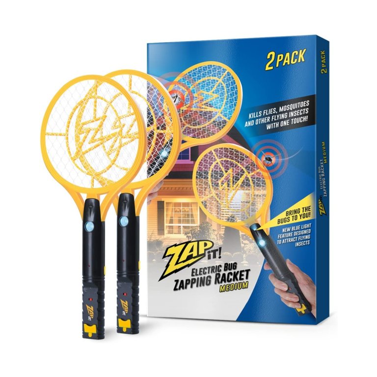 The Best Indoor Bug Zapper Option Zap It! Bug Zapper Twin-Pack Rechargeable Rackets