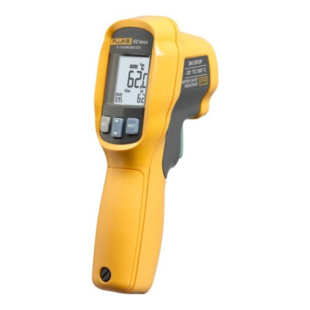  The Fluke 62 MAX Mini Infrared Thermometer on a white background.