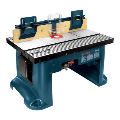 The Bosch RA1181 Benchtop Router Table on a white background.