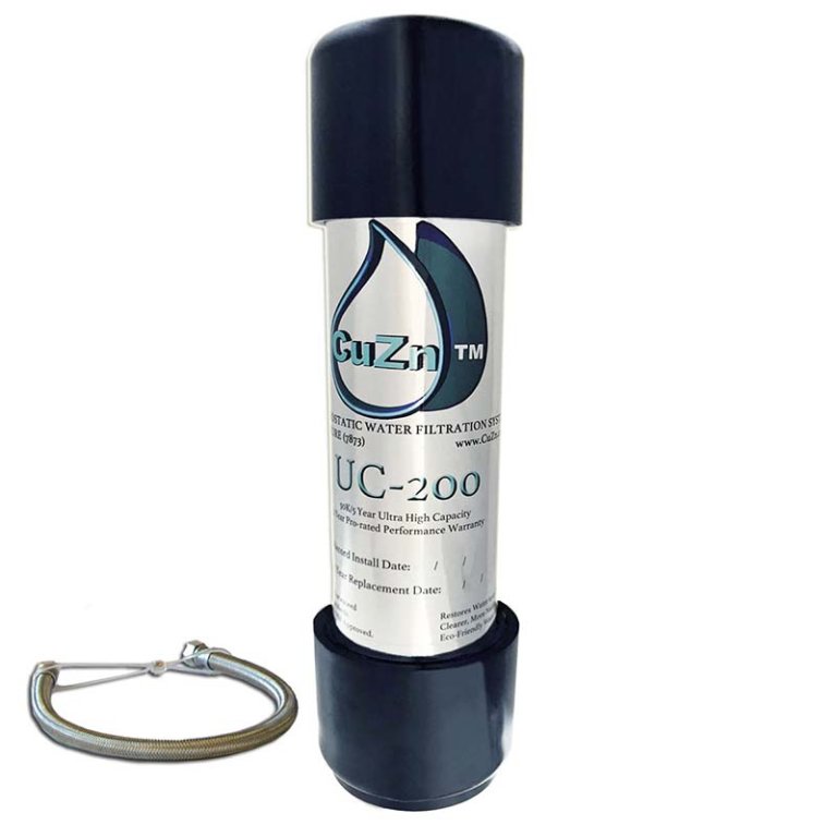  CuZn UC-200 Under Counter Water Filter on a white background