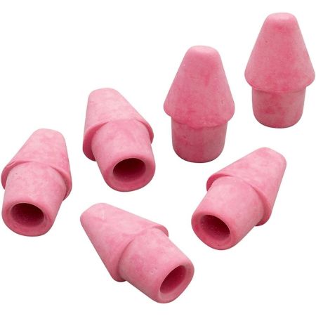 Paper Mate 73015 Arrowhead Pink Pearl Cap Erasers