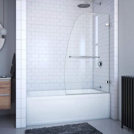  The Best Frameless Shower Doors Option: DreamLine Aqua Uno Frameless Hinged Tub Door