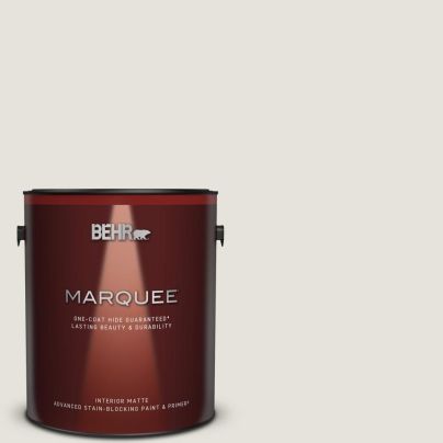 The Best One Coat Paint Options: BEHR MARQUEE Ultra Pure White Matte Interior Paint 