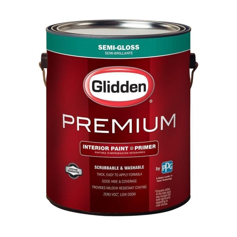  The Best One Coat Paint Options: Glidden Premium Base Semi-Gloss Interior Paint