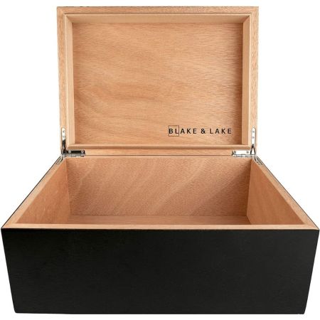 Blake u0026 Lake Large Wooden Box with Hinged Lid