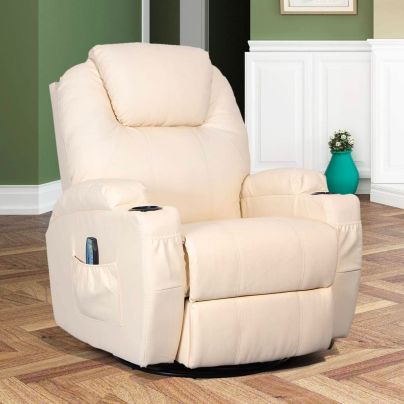 The Best Recliners for Back Pain Option: Esright 360-Degree Swivel Heated Massage Recliner