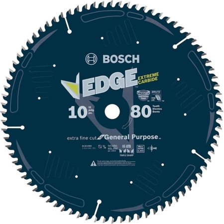 The Best Saw Blade For Cutting Laminate Flooring Options: Bosch DCB1080 Daredevil 10-Inch 80-Tooth Saw Blade