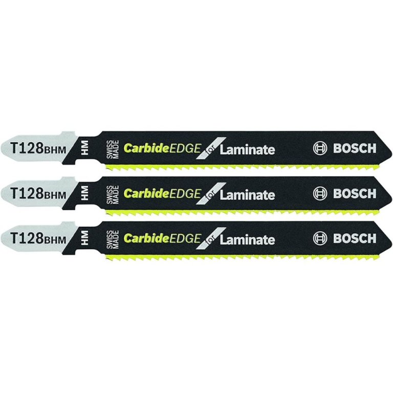  The Best Saw Blade For Cutting Laminate Flooring Options: Bosch T128BHM3 3 Pc. 3.62 In. 14 TPI Carbide Teeth