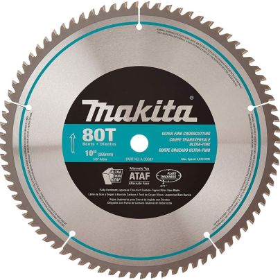 The Best Saw Blade For Cutting Laminate Flooring Options: Makita A-93681 10-Inch 80 Tooth Micro Polished Blade