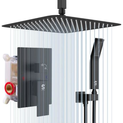 The Best Shower Head for Low Water Pressure Option: SR Sun Rise Ceiling Mount Rainfall Shower Head