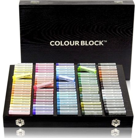 Colour Block 100pc Soft Pastel Art Set