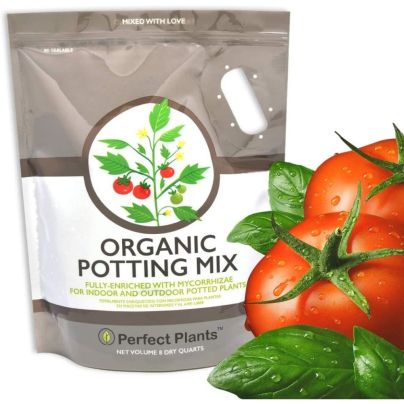 The Best Soil For Growing Vegetables Option: PERFECT PLANTS Organic Indoor Potting Mix All Plants