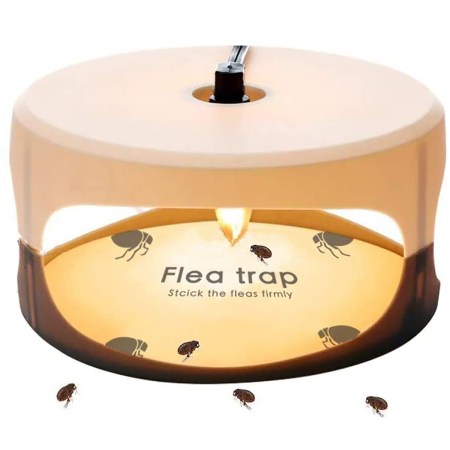ZZC Flea Trap with 2 Glue Discs Simple Installation