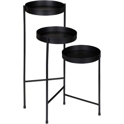 The Best Indoor Plant Stands Option: Kate and Laurel Finn Tri-Level Metal Plant Stand