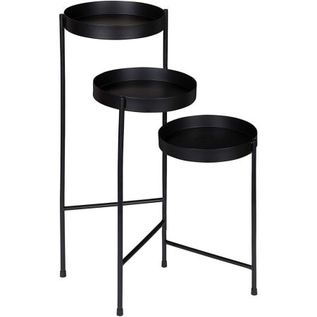 Kate and Laurel Finn Tri-Level Metal Plant Stand