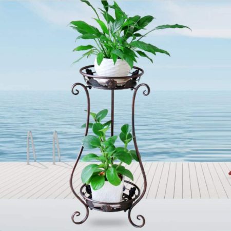 TMGY Metal Tall Plant Stand Indoor/Outdoor