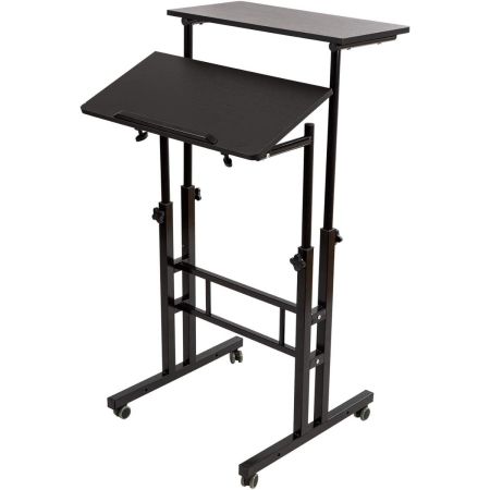 SIDUCAL Mobile Stand Up Desk with Wheels