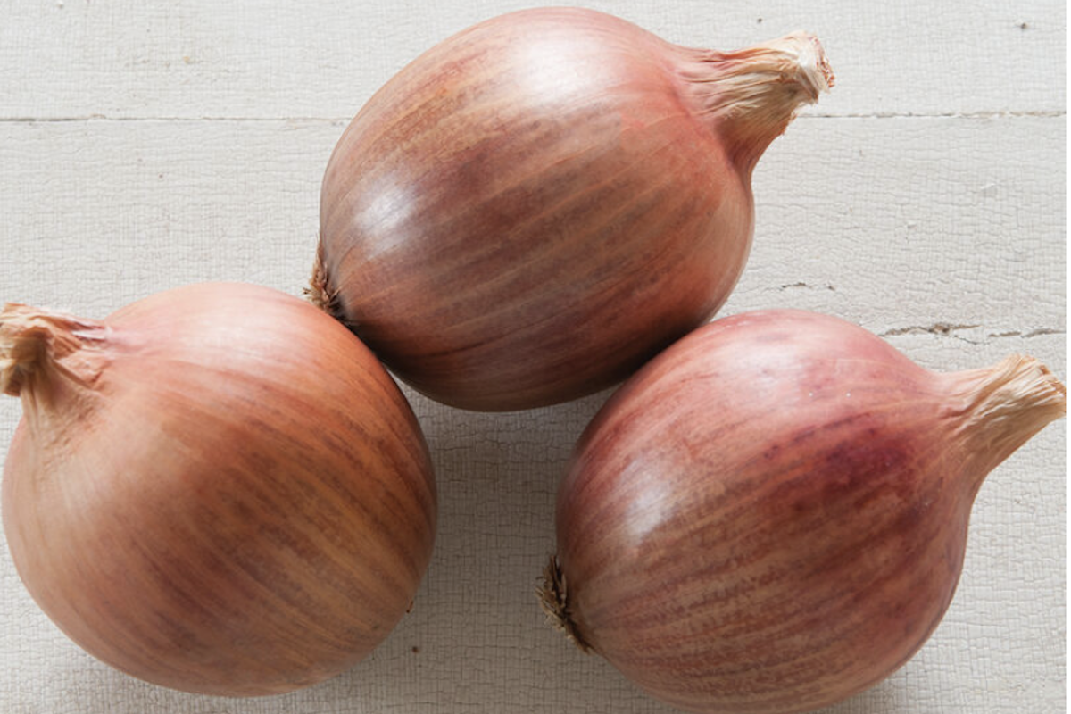 Light pink blush onions.