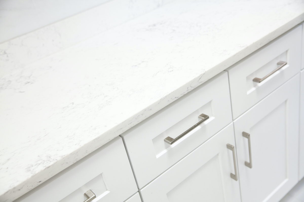 faux marble painted countertop