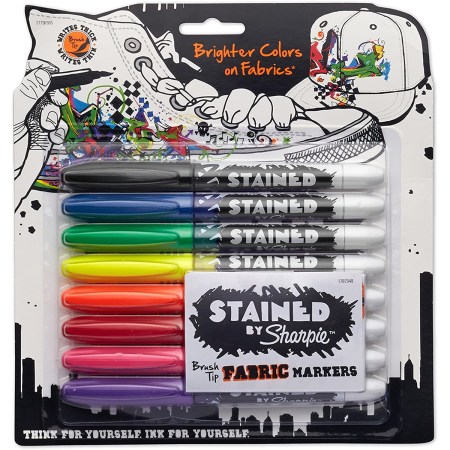 Sharpie Stained Fabric Markers Brush Tip Assorted
