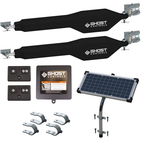 Ghost Controls Solar Heavy-Duty Dual Gate Opener Kit