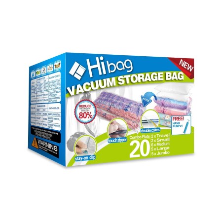 Hibag Space Saver Bags, 20 Pack Vacuum Storage Bags