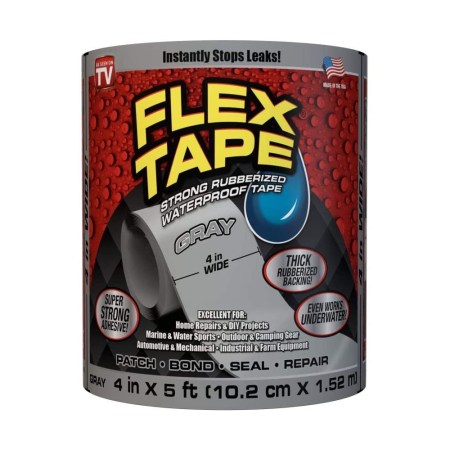 Flex Tape Rubberized Waterproof Tape, 4u0022 x 5'
