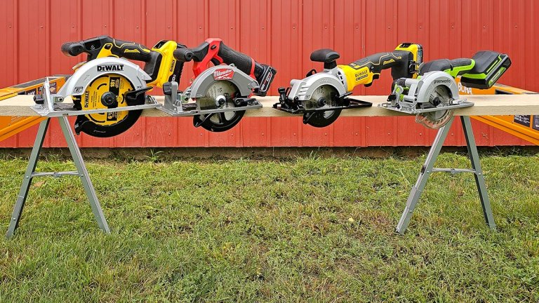 Group Shot of compact circular saws