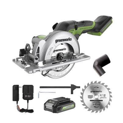 The Best Compact Circular Saw Option Greenworks 24V Max 4¼-Inch Circular Saw Kit
