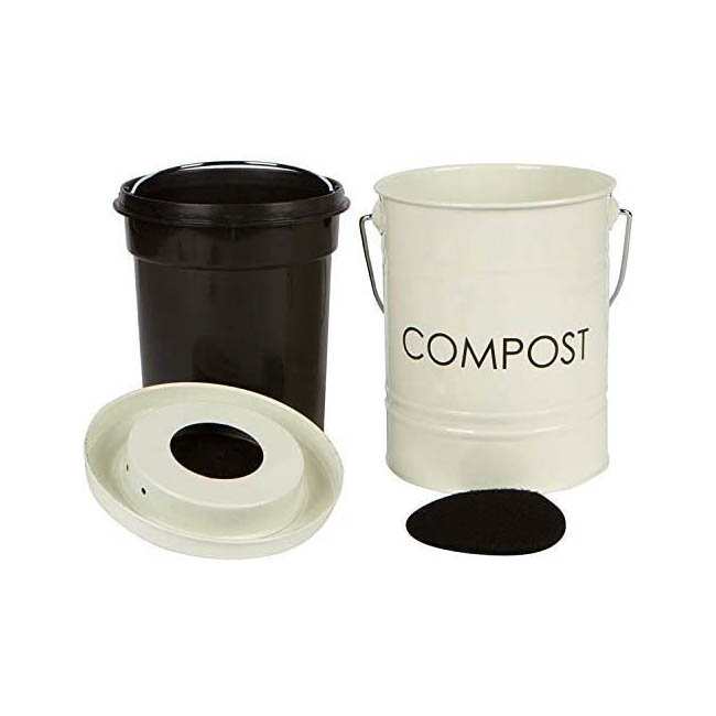 The Best Countertop Compost Bin Option: The Relaxed Gardener Kitchen Compost Bin