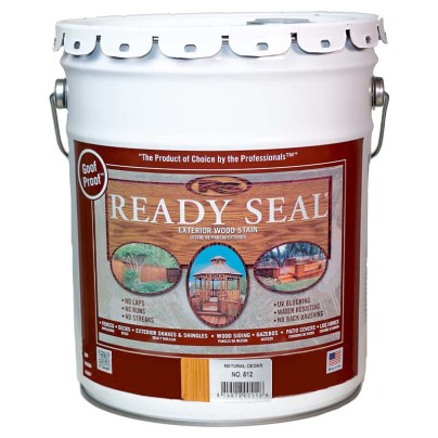The Best Exterior Wood Stain Option: Ready Seal 512 5-Gallon Pail Natural Cedar Stain