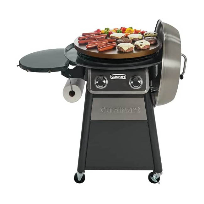 Cuisinart Grill with Stainless Steel Lid on a white background