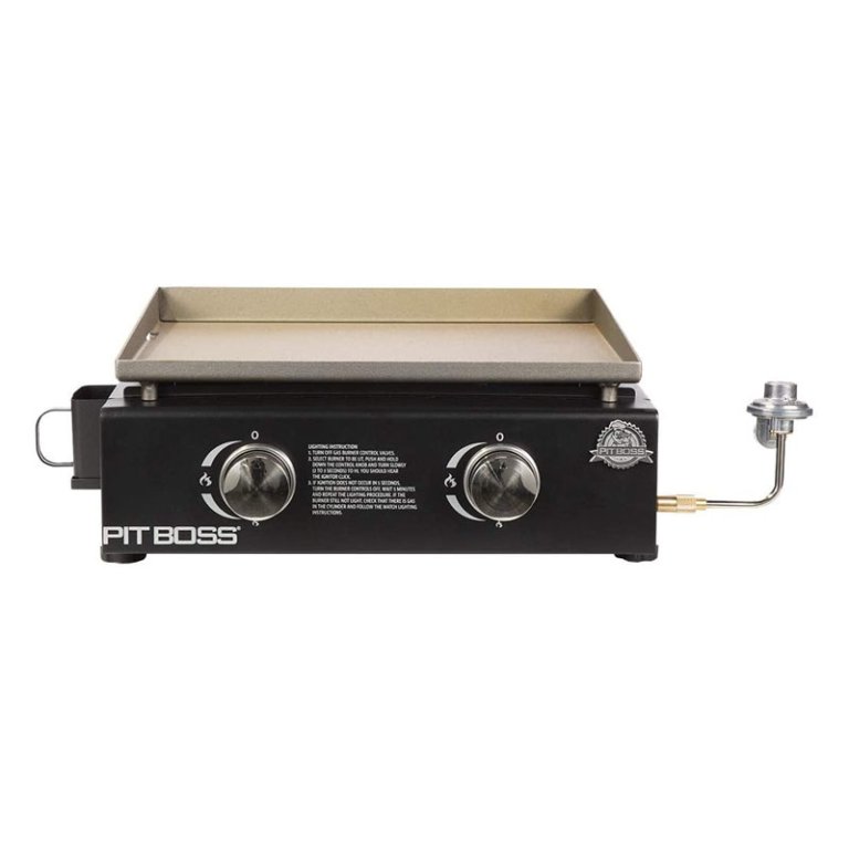 PIT BOSS 2 Burner Table Top LP Gas Griddle on a white background