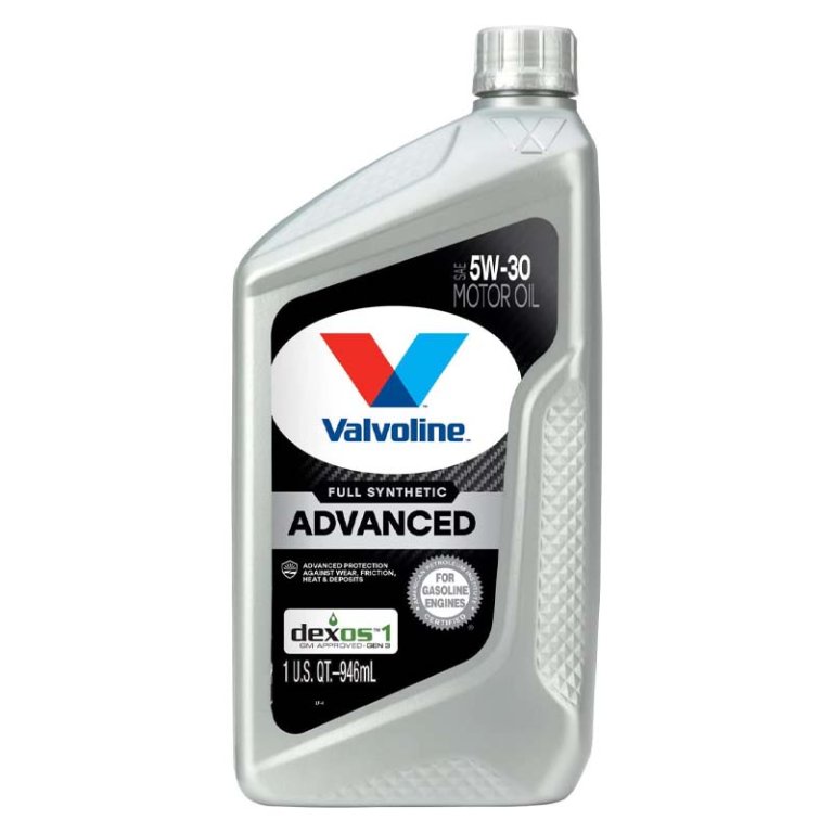  The Best Oils for Snow Blower Option: Valvoline Advanced Full Synthetic SAE 5W-30 Motor Oil