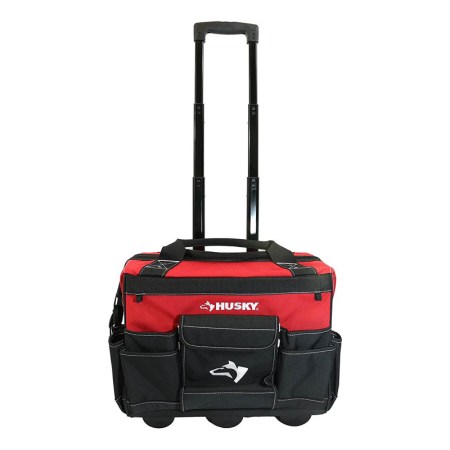 Husky GP-43196N13 18u0022 Red Rolling Tool Tote Bag 